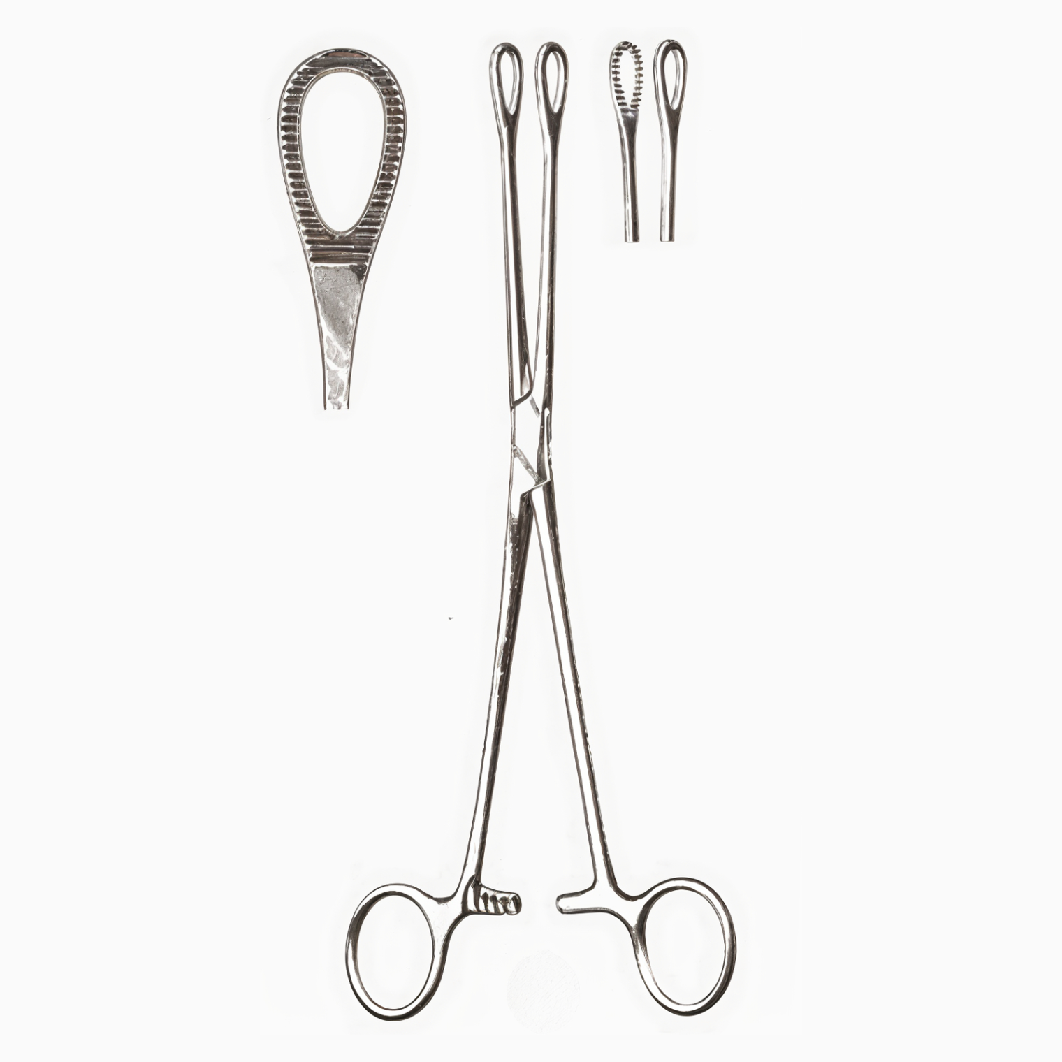 Ballenger Sponge Forceps, Straight, Smooth, 7 in