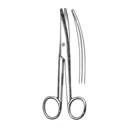 Curved Mayo-Noble Dissecting Scissors w/Rounded Blades 6-1/2in