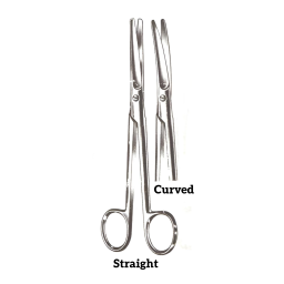 Curved Mayo Dissecting Scissors w/Standard Beveled Blades 9in