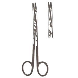 Supercut Metzenbaum Scissors CurveD Carb-N-Sert Blades 7in