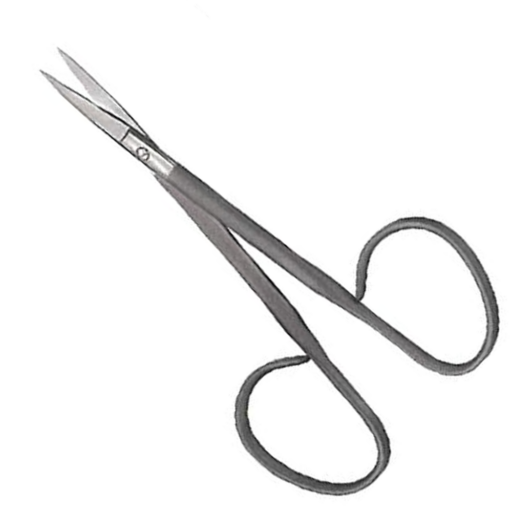 Eye Scissors, Ribbon Type, Pointed Tips, Straight, 4.1in Blade