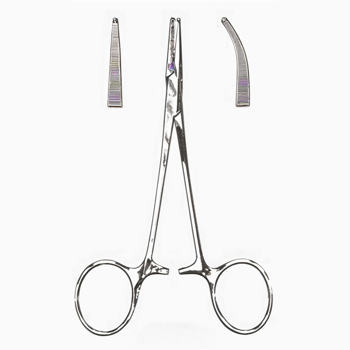 Halstead-Mosquito Forceps, 1x2 Teeth, Curved 5in