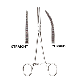 Rochester-Pean Hemostats, Curved, 5-1/2 in