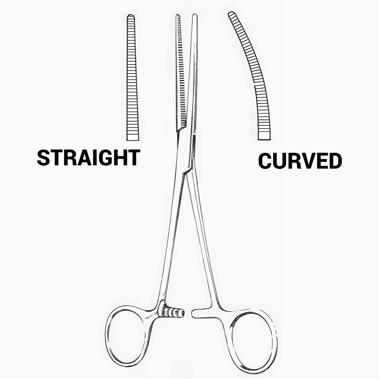Rochester-Pean Hemostats, Straight, 8 in
