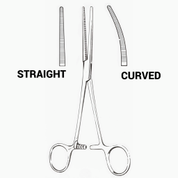 Rochester-Pean Hemostats, Straight, 9 in