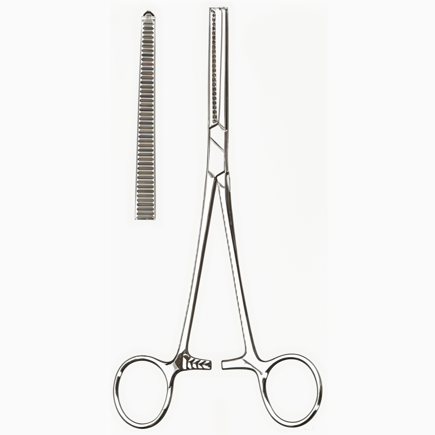 Rochester-Ochsner Hemostats Straight 1x2 Teeth 7-1/4 in