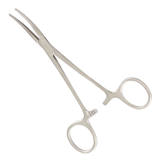 Kelly Hemostatic Forceps, Curved, 5-1/2 in