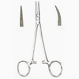 Halstead-Mosquito Forceps, Curved, Delicate 5 in