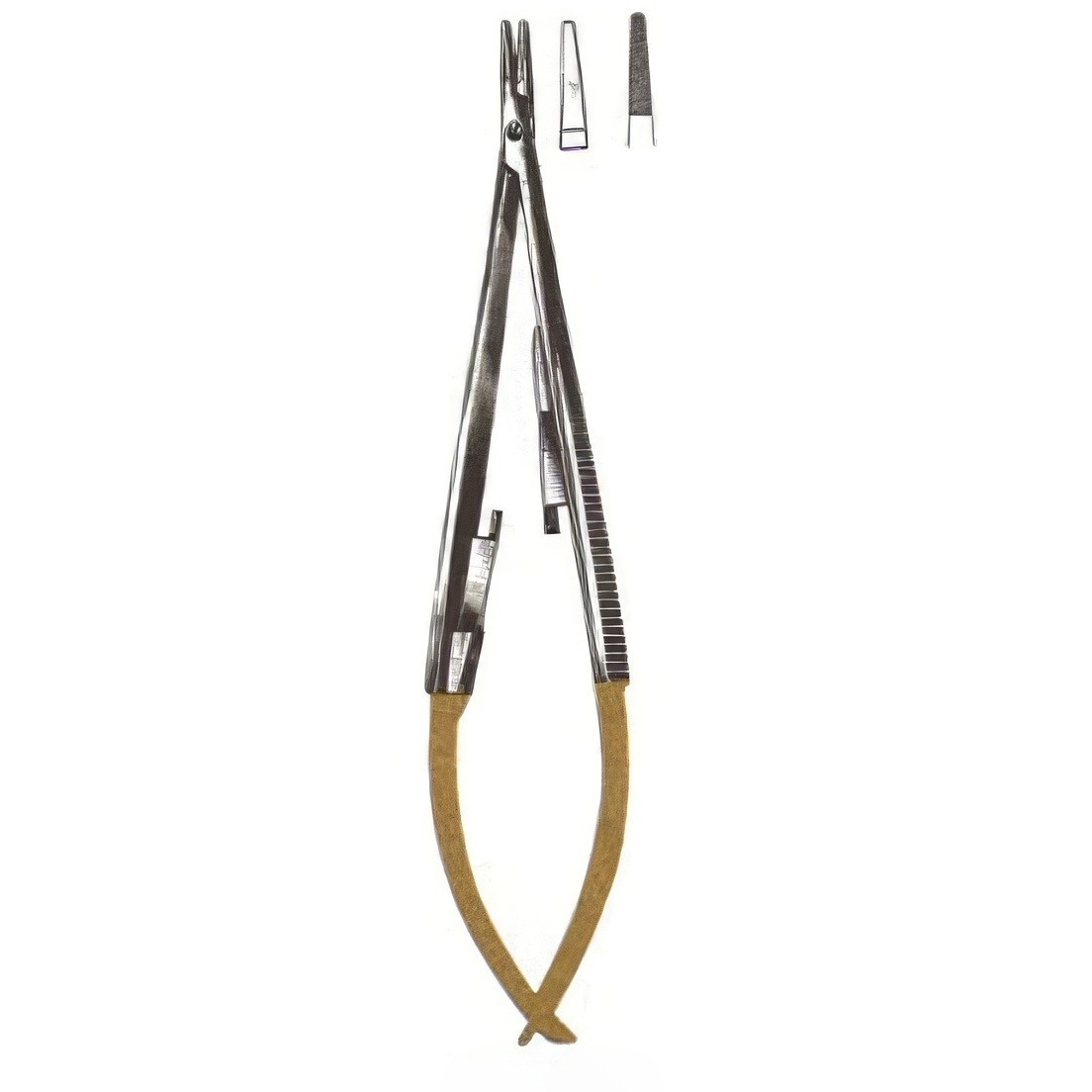 Castroviejo Needle Holder, w/Lock, Smooth Jaws, 5-1/4 in