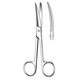 Curved Operating Scissors Sharp/Blunt 6-1/2in