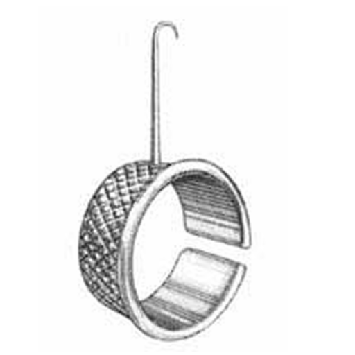 Millard Thimble Retractors, 5/8in Working Length Sharp, Single Hook