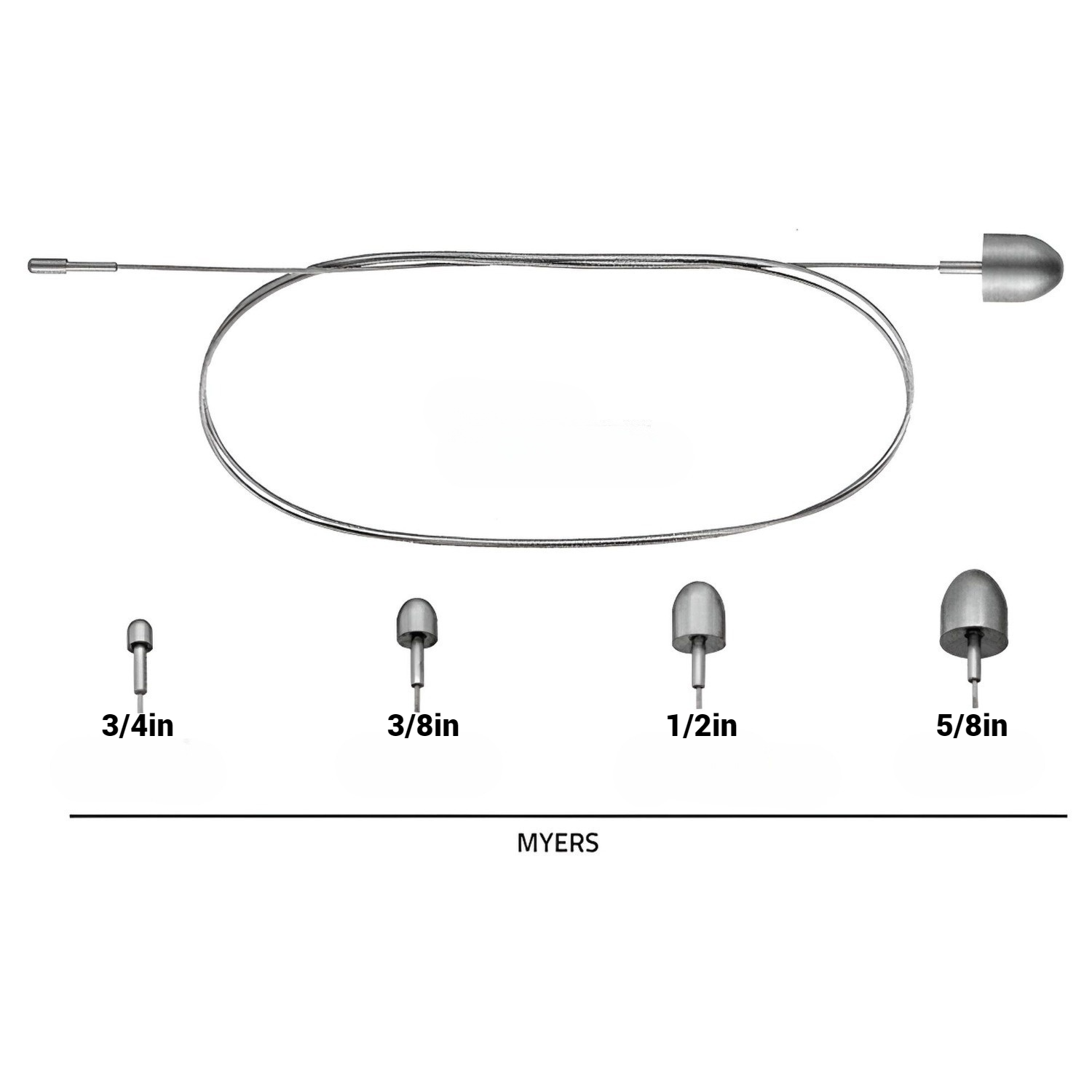 Meyer 3/4in Vein Stripper Flexible Cable Shaft