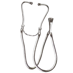 Chrome Ford Stethoscope w/Shallow Bell & Plastic Ear Tips
