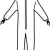 100% Polypropylene Basic Protection Collared Coverall Navy Blue 25/Case - Image 3