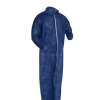 100% Polypropylene Basic Protection Collared Coverall Navy Blue 25/Case