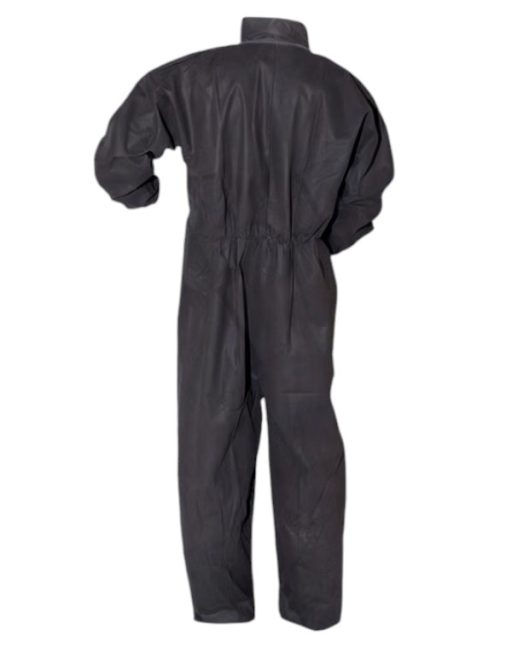 100% Polypropylene Basic Protection Collared Coverall Gray 25/Case - Image 2