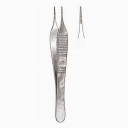 Micro Adson Dressing Forceps Serrated Jaws 4.75in