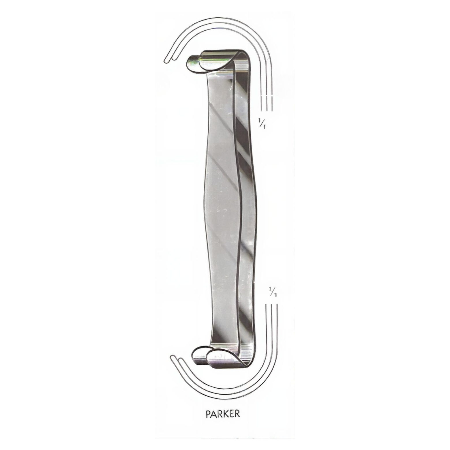 Parker Retractors Double End Set of 2 - 7.25in