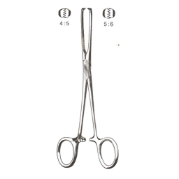 Allis Tissue Forceps 4x5 Teeth 6in