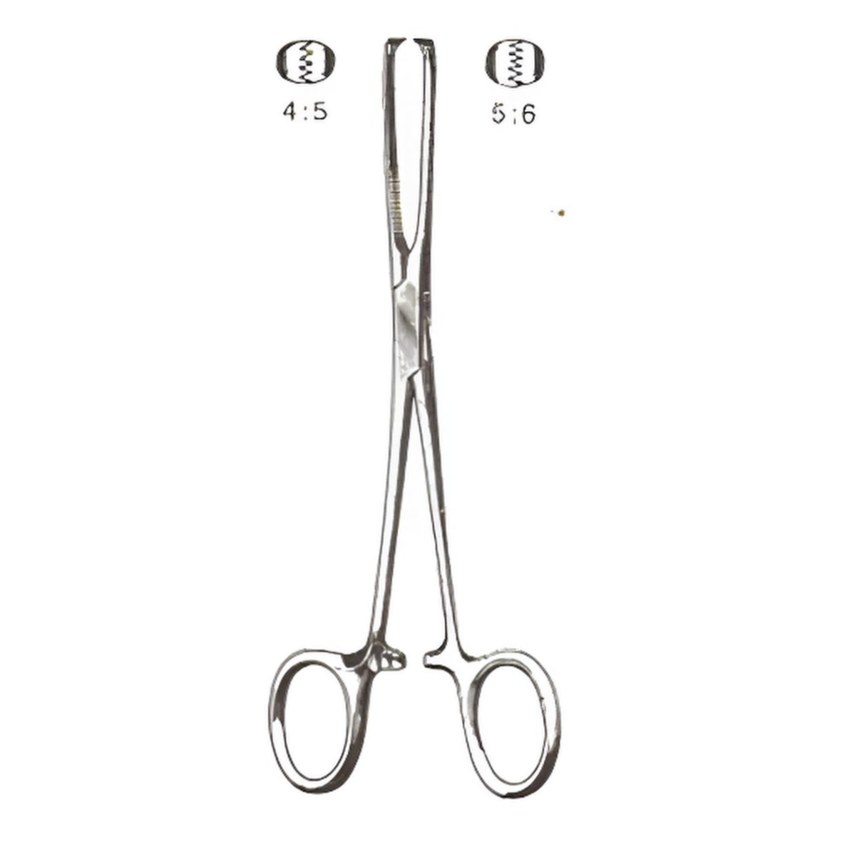Allis Tissue Forceps 5x6 Teeth 6in