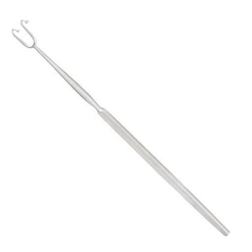 Fomon Retractor, 6-1/2in, Two Prongs w/ Ball Tips, 11mm Wide