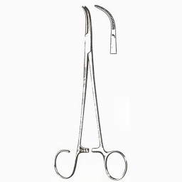 Sawtell Tonsil Hemostatic Full Curve Forceps 7.5in
