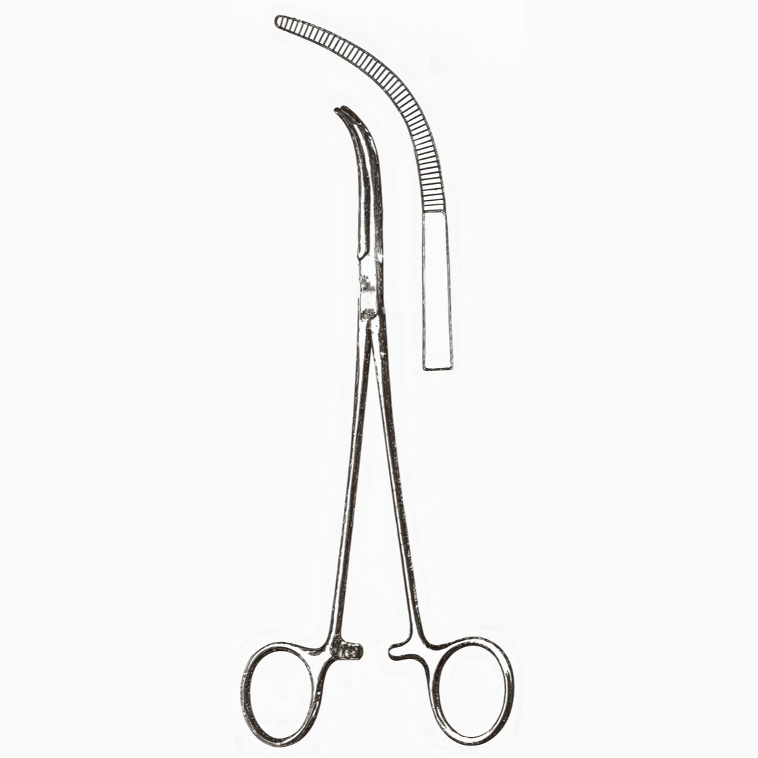 Green Cystic Duct Delicate Forceps 8.5 in