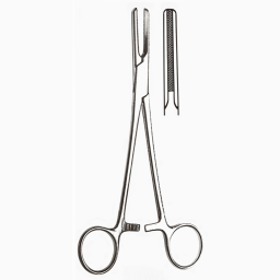 Vorse Occluding Forceps Serrated 7.25in