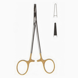Halsey Needle Holders, Serrated Jaws 5in