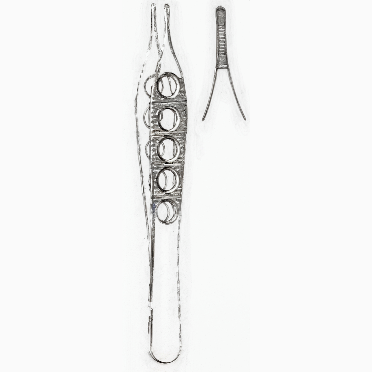 Adson Tissue Forceps Serrated 1 x 2 Teeth 4.75in