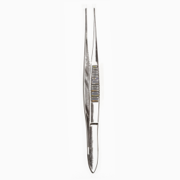 Iris Tissue Forceps Straight Extra Fine 1 x 2 Teeth 4in