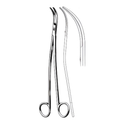S-Curved Satinsky Operating Scissors 10in