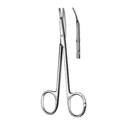 Curved Ragnell Dissecting Scissors Flat Tip 5in