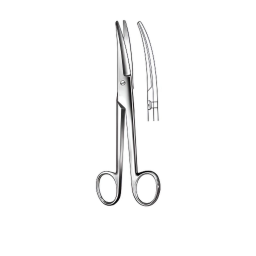 Curved Mayo-Nobile Dissecting Scissors w/Beveled Blades 6-1/2in