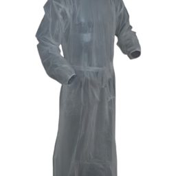 Heavy Duty Vinyl Long Sleeve Gown Clear 36/pc Case