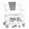 Bariatric Shower Chair Commode w/ Slide Footrest & Pail 900 lb Capacity