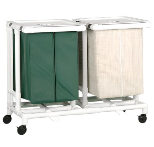 Jumbo Double Linen Hamper w/ Foot Pedals