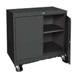 Counter Top Height Mobile Storage Cabinet