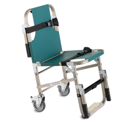 Aluminum Emergency Rescue Evacuation Chair w/ 4 Wheels