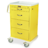 Tall Infection Control Med Width Cart w/Key Lock & 4 Drawers