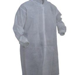 Prolypropylene Lab Coat Frock w/o Pockets White 50/pc Case