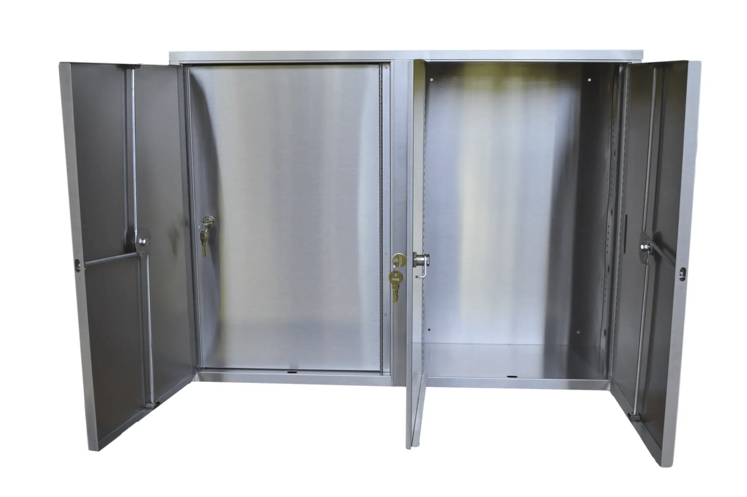 Stainless Steel Double Door Twin Narcotic Cabinet