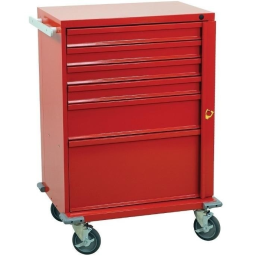 Emergency Crash Cart w/ Breakaway Lock & 6 Drawers
