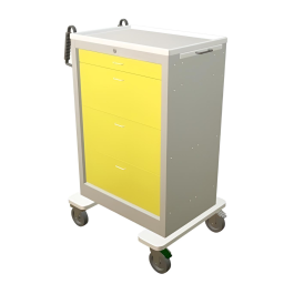 Steel Standard X-Tall Isolation Cart w/ 4 Drawers & Key Lock