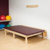 Folding Mat Platform Natural Hardwood 18in H