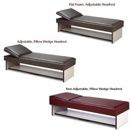 Recovery Couch w/ Panel Leg & Full Length Shelf
