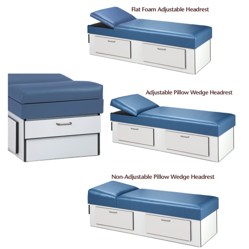 Apron Recovery Couch w/Double Drawer Storage