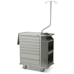 Painted Steel Cast Cart w/ Deluxe Package & 8 Drawers