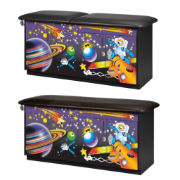 Space Place Pediatric Treatment Table w/ 4 Doors & 2 Adjustable Shelves