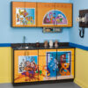 School House Themed Pediatric Cabinet Set